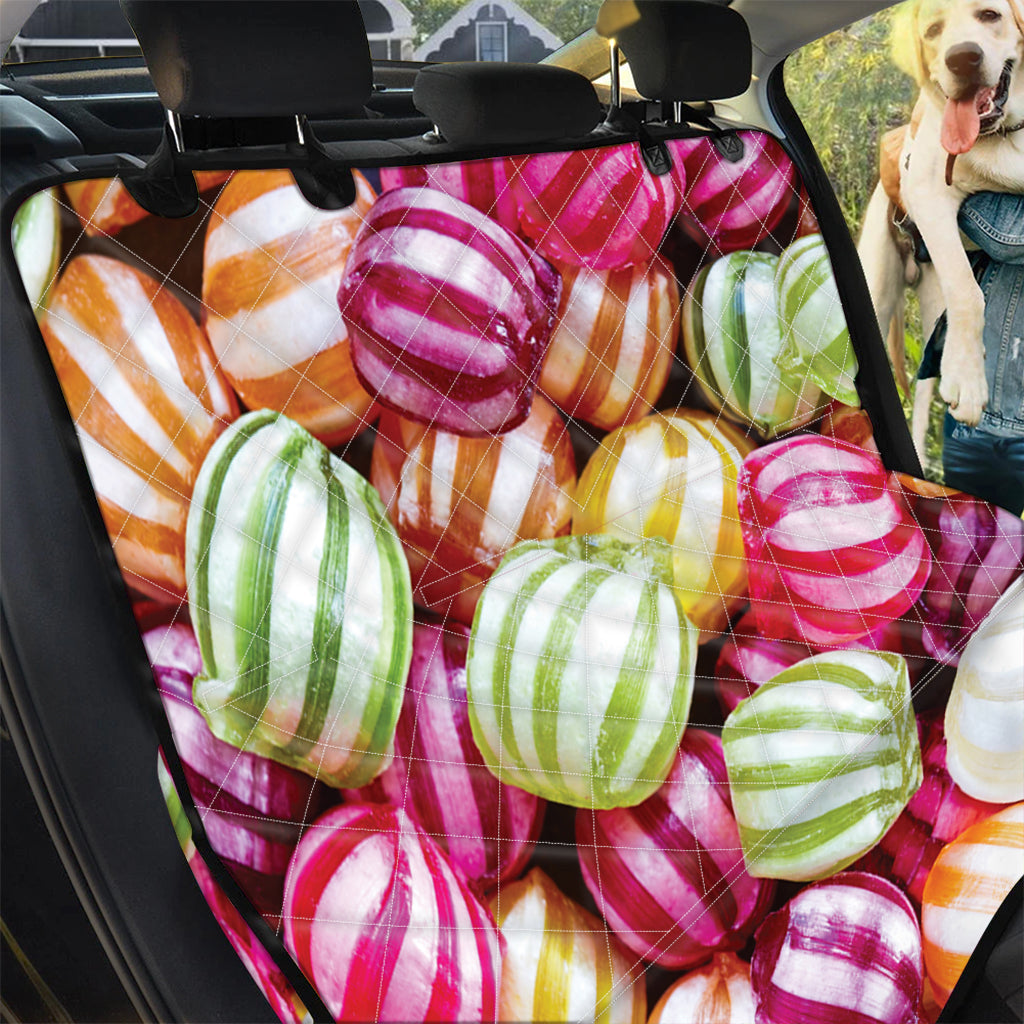 Colorful Candy Ball Print Pet Car Back Seat Cover