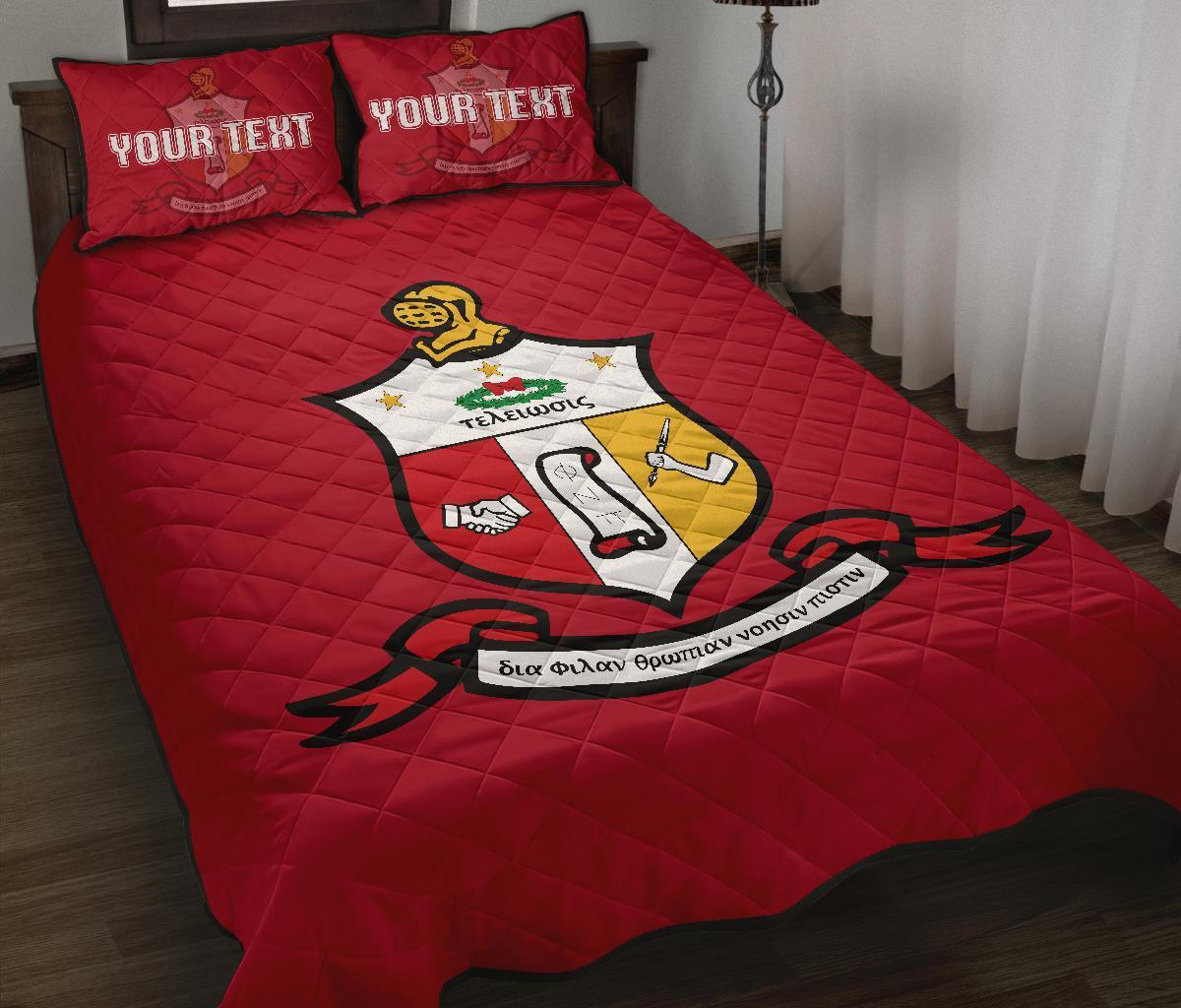 Greek Life Quilt Bed Set – Personalised Kappa Alpha Psi Quilt Bed Set Classic