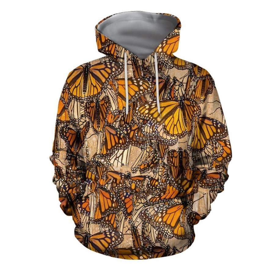 3D All Over Print Butterflies Hoodie