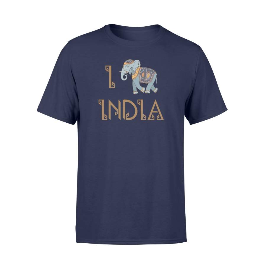 Fun I Love India Elephant Lover T-Shirt