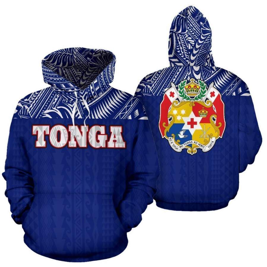 Tonga All Over Hoodie – Polynesian Blue Version – BN09