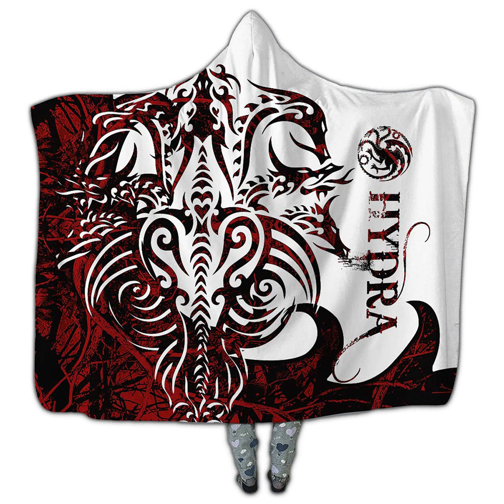 Viking Hydra Legend Red And White Cool Style – Hoodie Blanket  – Owl Ohh