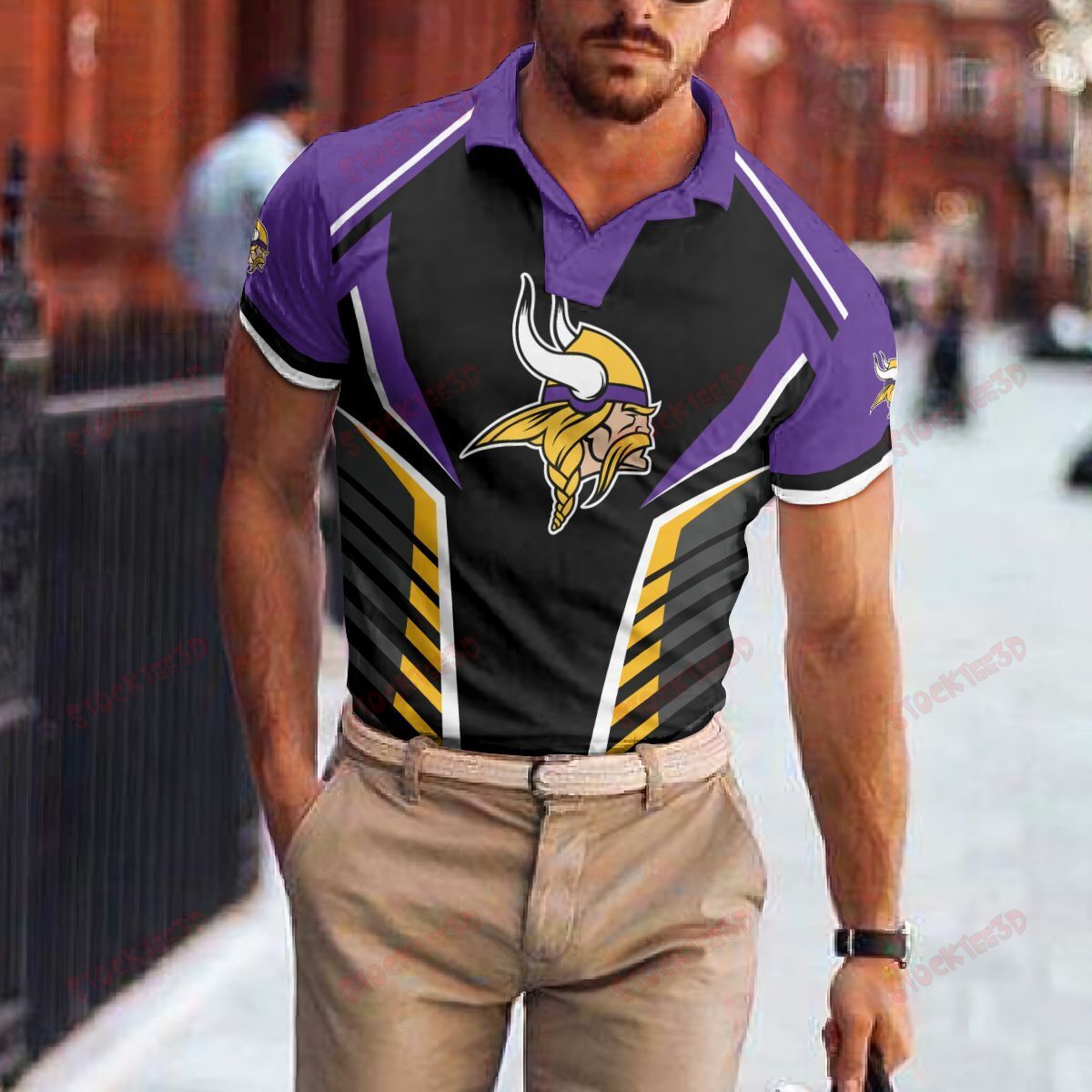 Minnesota Vikings Polo T-Shirt 059