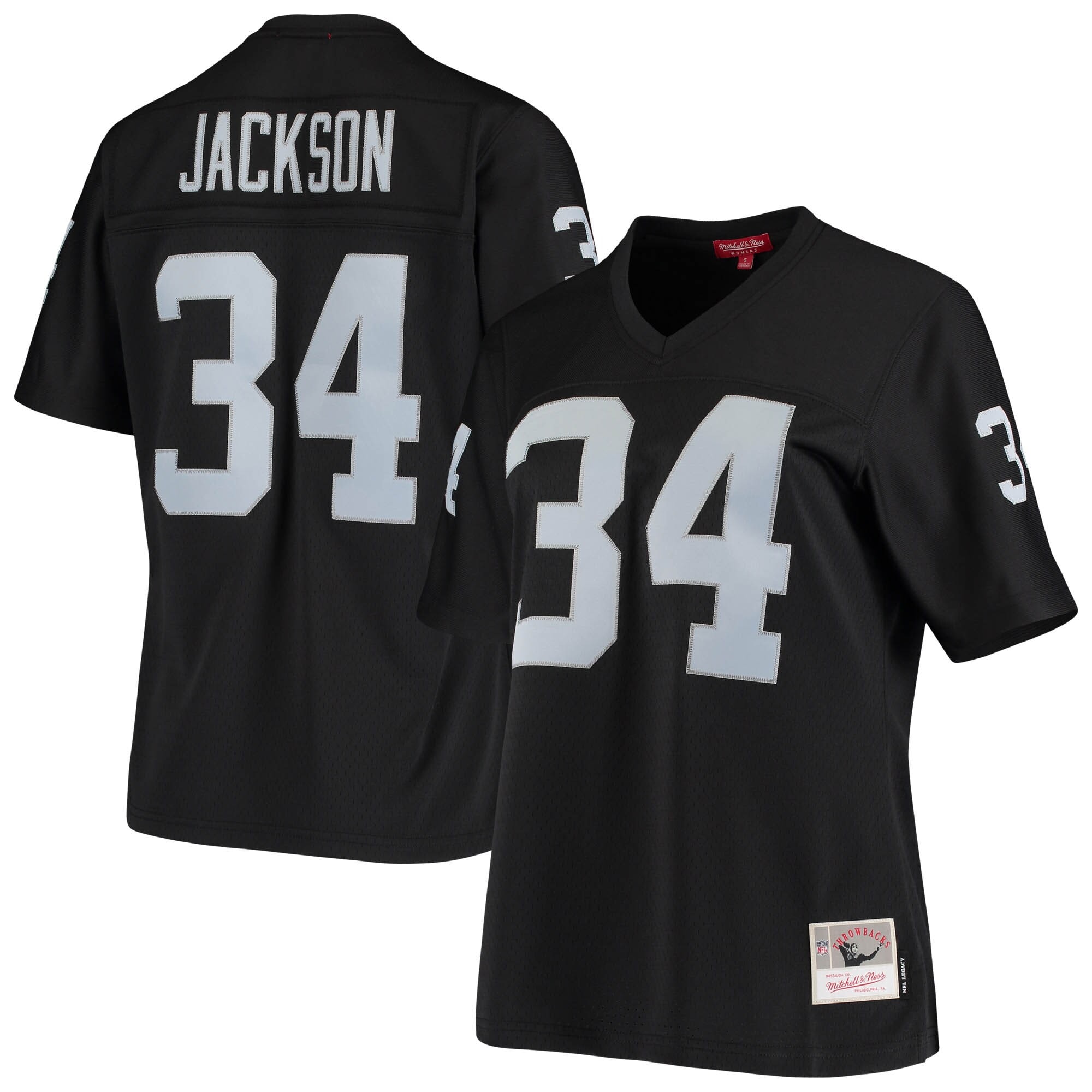 Women’s Las Vegas Raiders Bo Jackson Mitchell & Ness Black 1988 Legacy Jersey