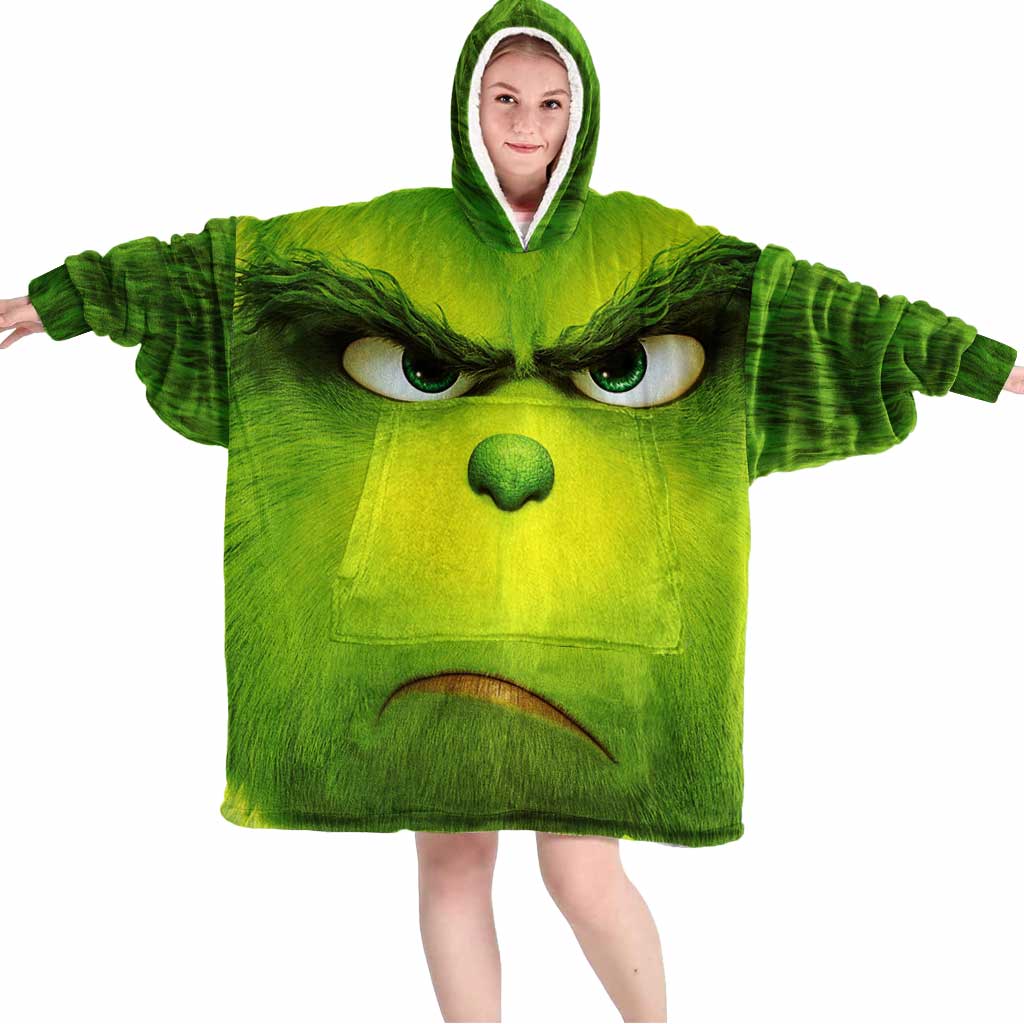 Merry Grinchmas – Christmas Stole Christmas Blanket Hoodie