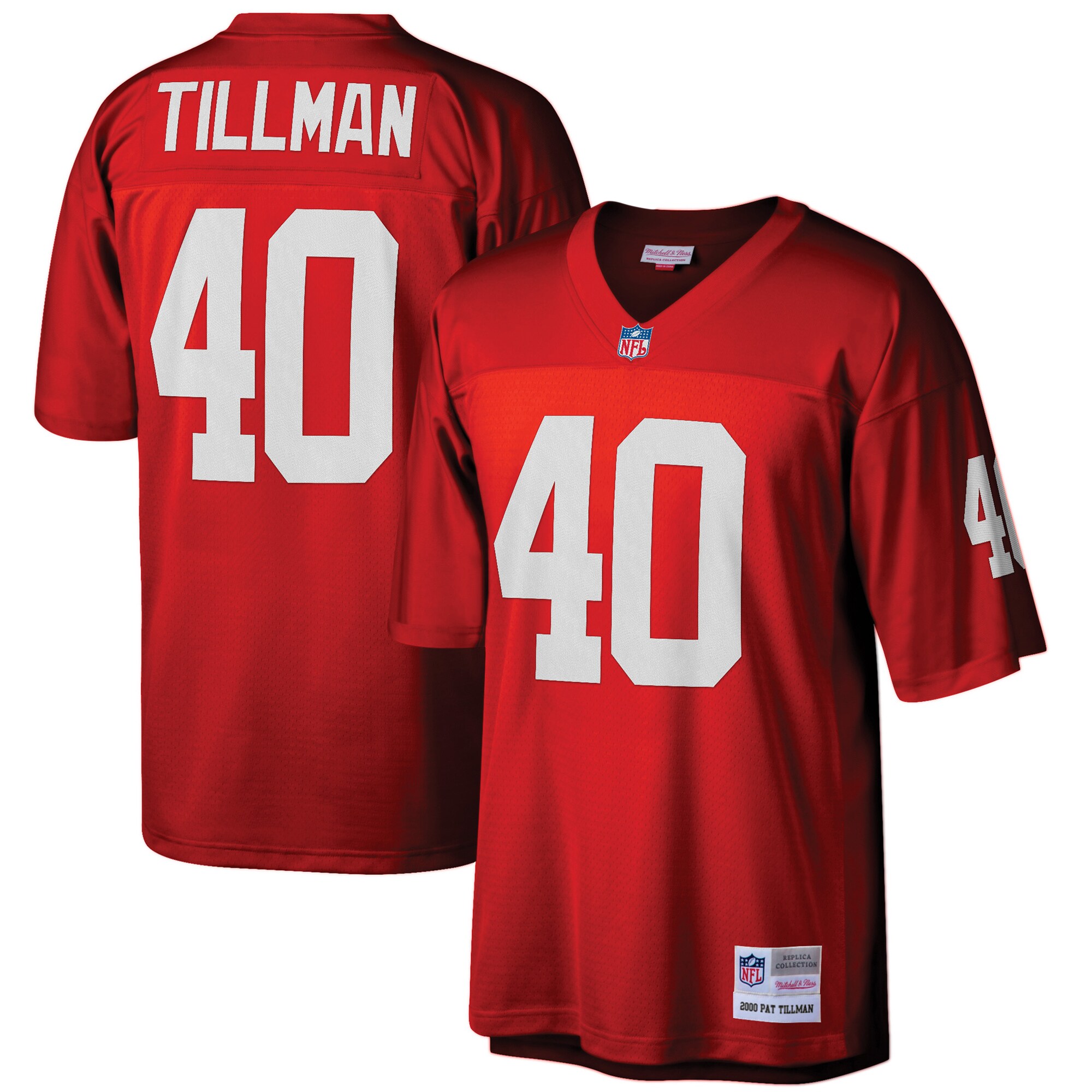 Pat Tillman Arizona Cardinals Mitchell & Ness Big & Tall 2000 Retired Player Replica Jersey – Cardinal