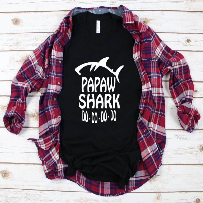 Crushtee ;Papaw Shark; T Shirt, Grandpa Shirt, Grandpa To Be Shirt, New Grandpa Gift, New Grandpa Shirt, Funny Grandpa Shirt, Grandpa Gift