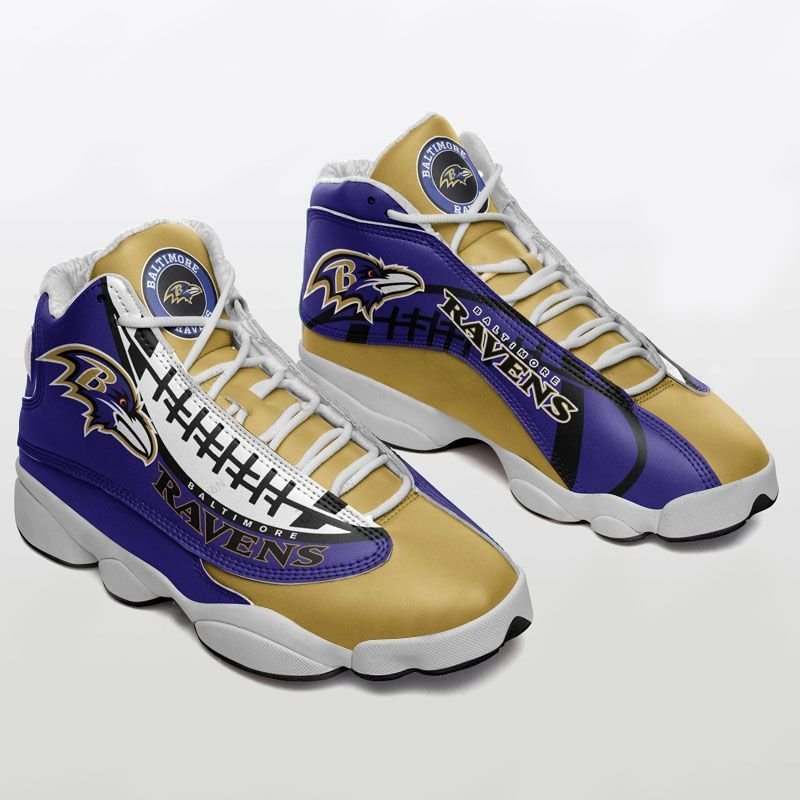 Baltimore Ravens Shoes JD 13 Sneaker JD13 Sneakers Personalized Shoes ...