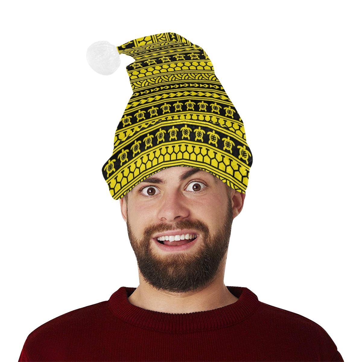 yellow santa hat