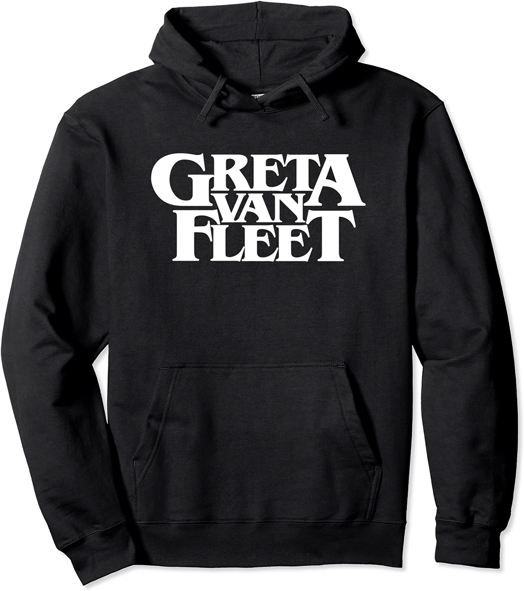 Official Greta Van Fleet White Logo Pullover Hoodie