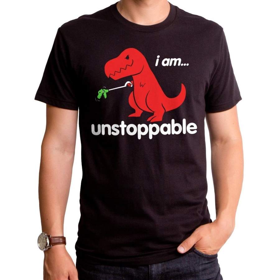 Unstoppable T-Rex T-Shirt Funny I Am Unstoppable T-Rex Dinosaur T-Shirt Unisex Dinosaurs Tees