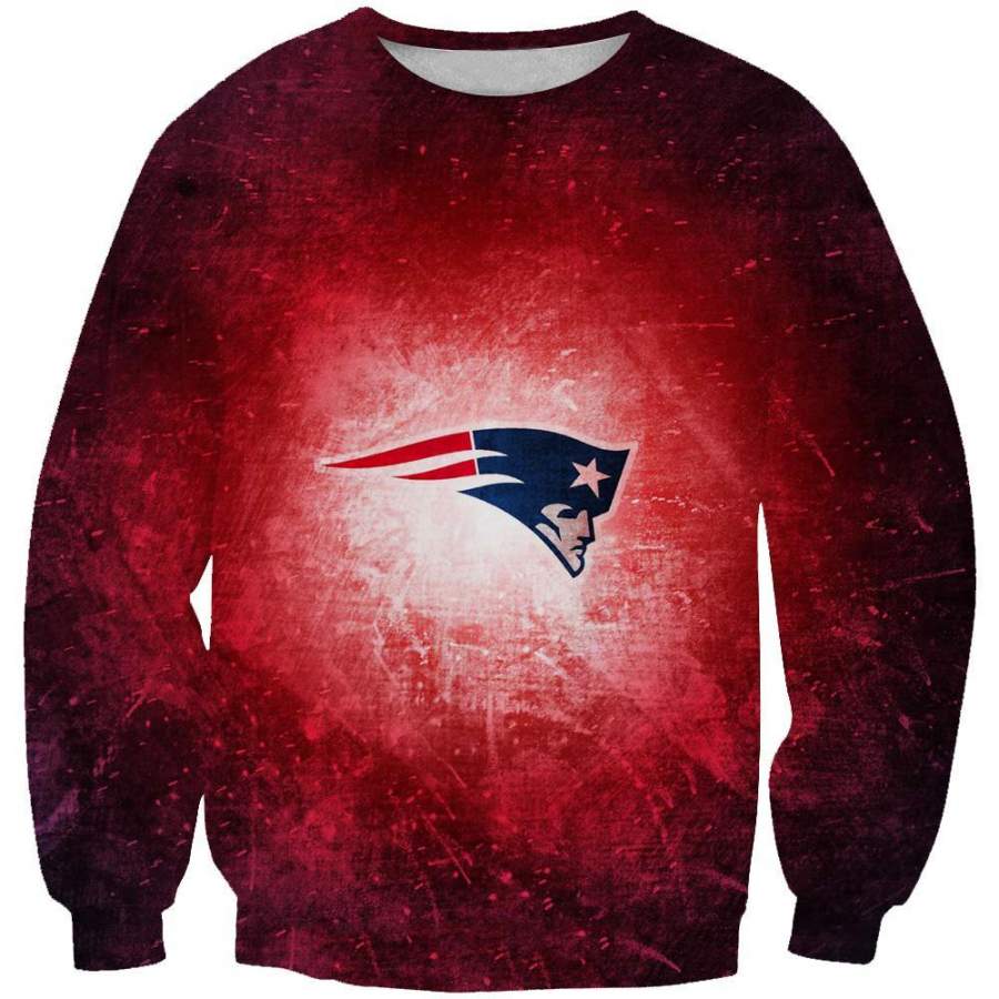 Red New England Patriots Sweatshirt – Football Patriots Clothing