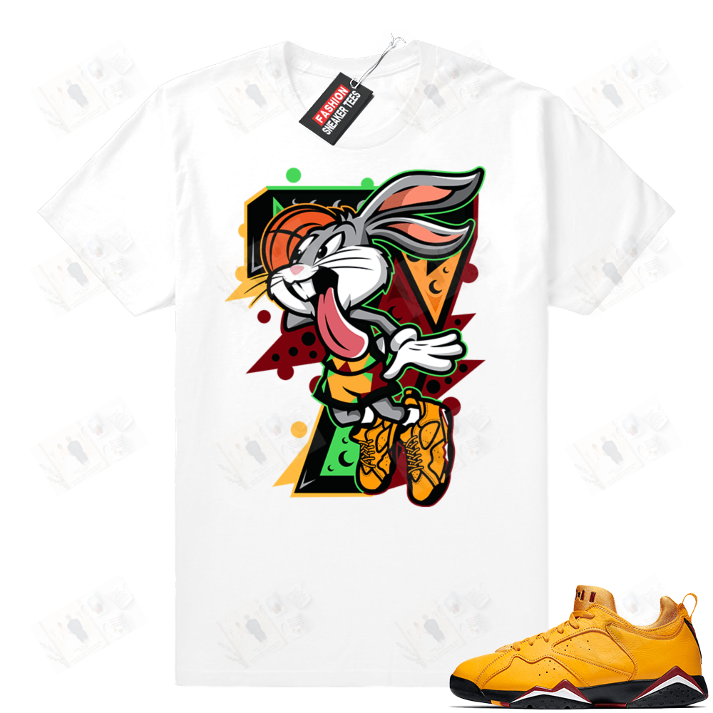 Jordan 7 Low Taxi T-Shirts | Air Bunny | White Shirt