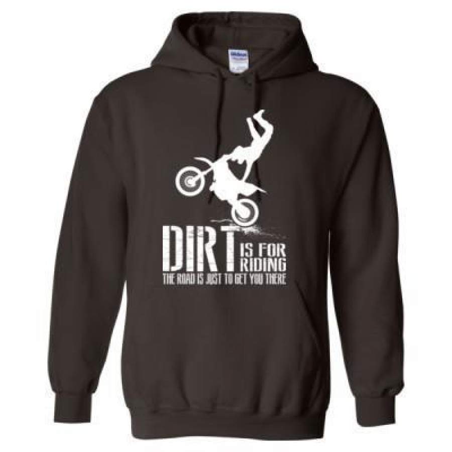 AGR Dirt Is For Riding The Road Is Just To Get You There – Heavy Blend™ Hooded Sweatshirt