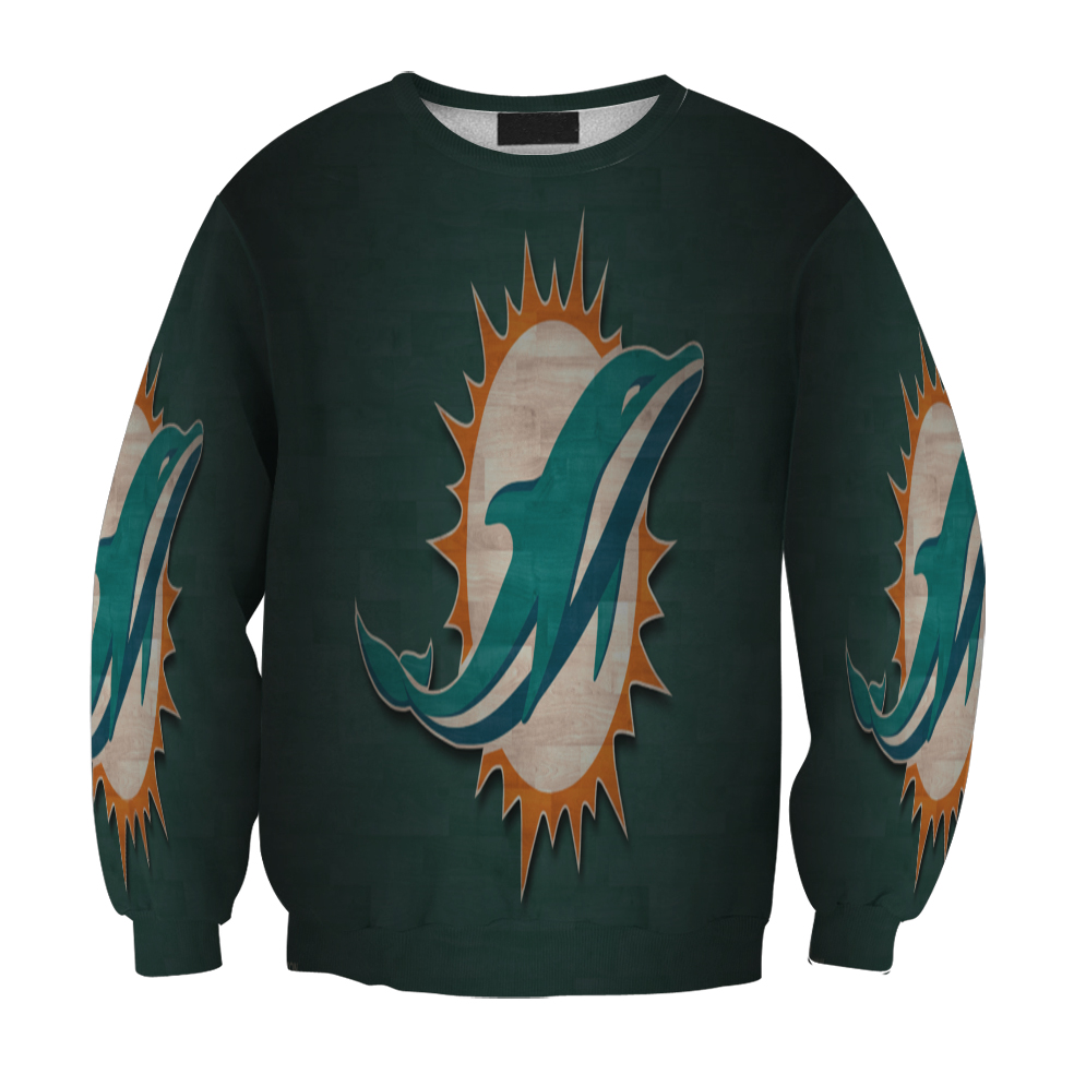 Miami Dolphins Logo 8 Gift For Fan 3D Full Printing Sweatshirt.