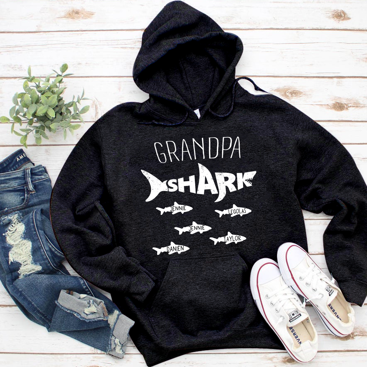 Apayprint – Grandpa Shark | Personalized T-Shirt, Hoodie