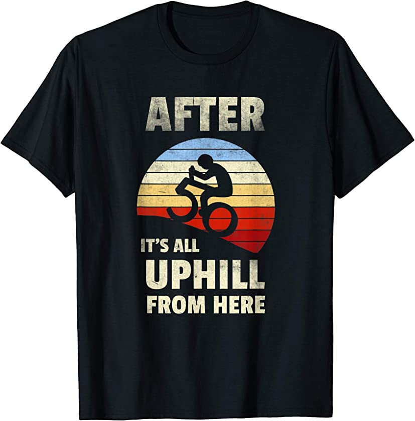 50th Birthday Mountain Bike Tour Cycling Lover Vintage Rider T-Shirt