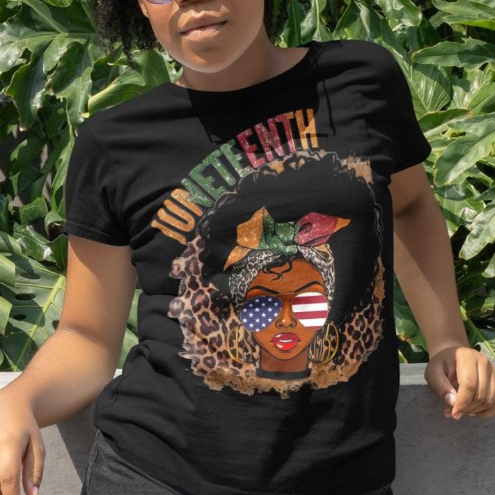 African American Shirts, Juneteenth Afro Black Woman Pride History Month