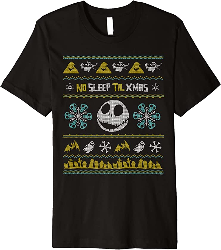 The Nightmare Before Christmas Ugly Christmas Sweater Premium T-Shirt