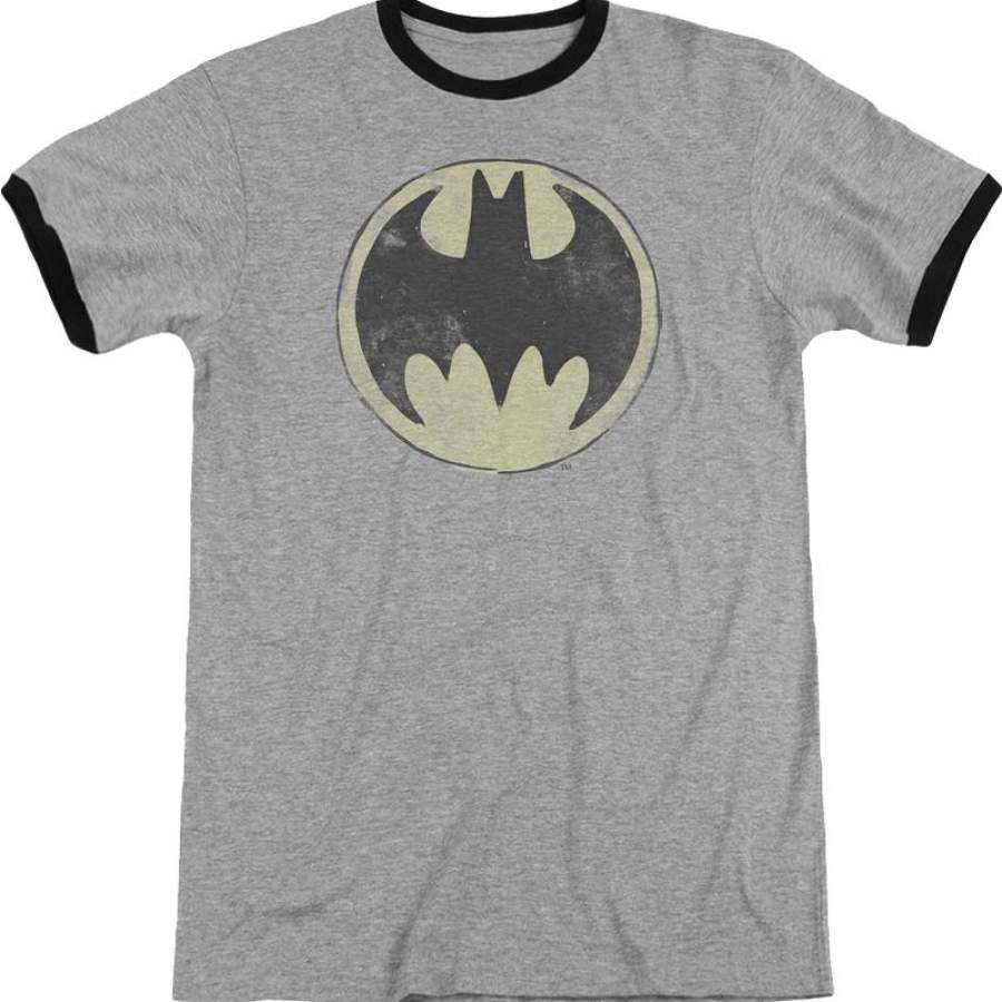 The Bat Signal Batman DC Comics Ringer Shirt