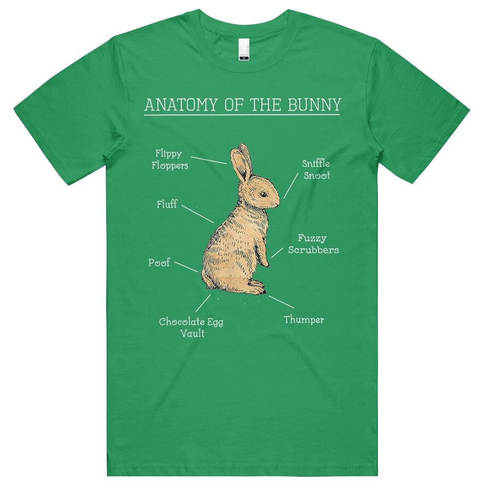 Anatomy Of The Bunny Cute Animal Love Rabbit Easter Funny T Shirts