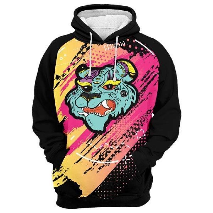 Comics Tiger Men/Women All-Over Print 3D Hoodie