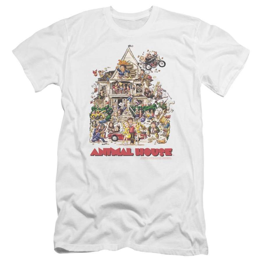 Animal House Poster Art Men’s Premium Slim Fit T-Shirt