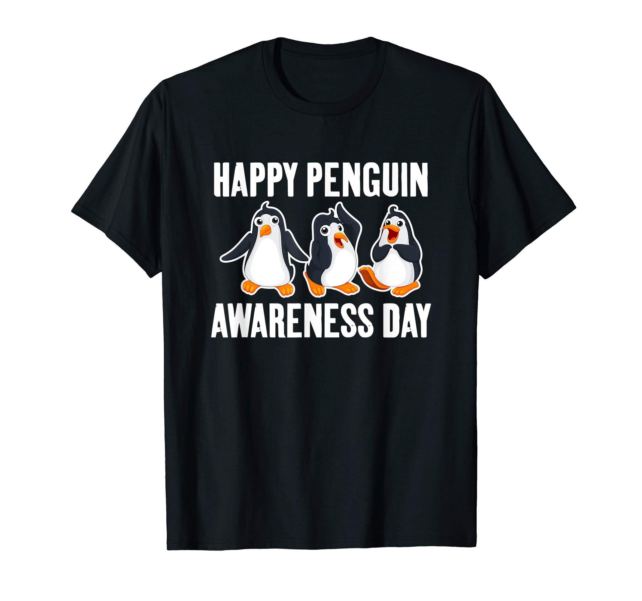 Happy Penguin Awareness Day Funny Dancing Penguins T-Shirt