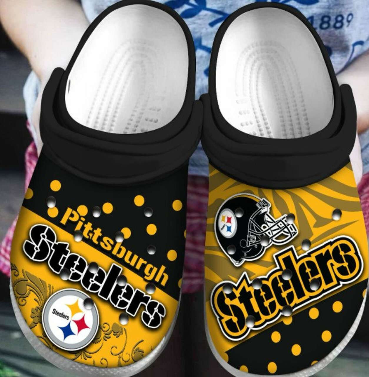 Pittsburgh Steelers Crocss Crocband Clogs – Slamandgo