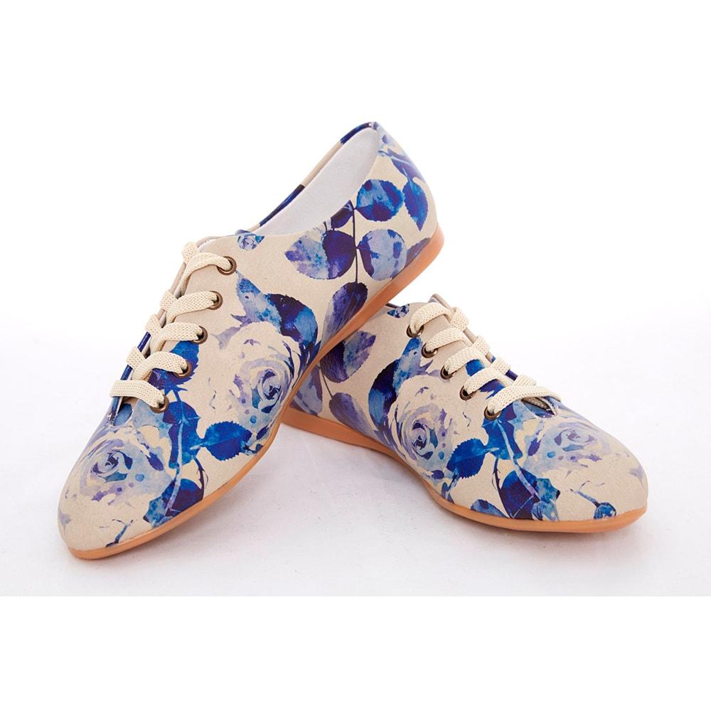 Blue Roses Ballerinas Shoes Slv063