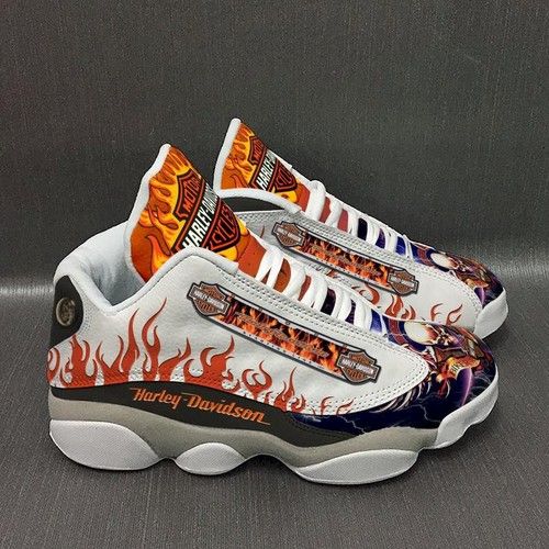 harley davidson custom tennis shoes air jd13 sneakers sneakers ...