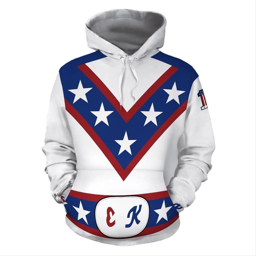 Unisex Hoodie Flying Superman Evel Knievel Cosplay Costume Hoodie