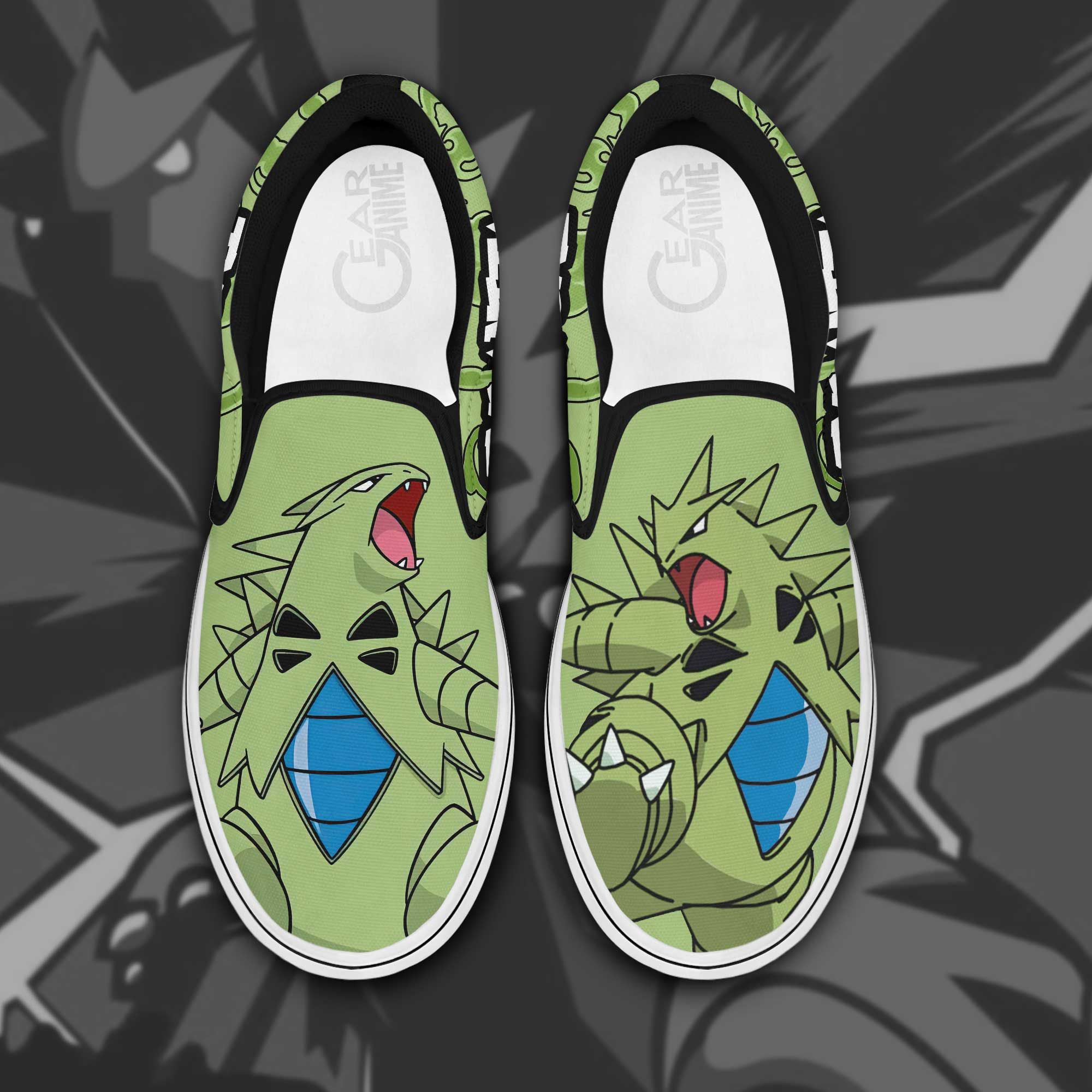 Tyranitar Slip On Sneakers Pokemon Custom Anime Shoes Unisex Men Women