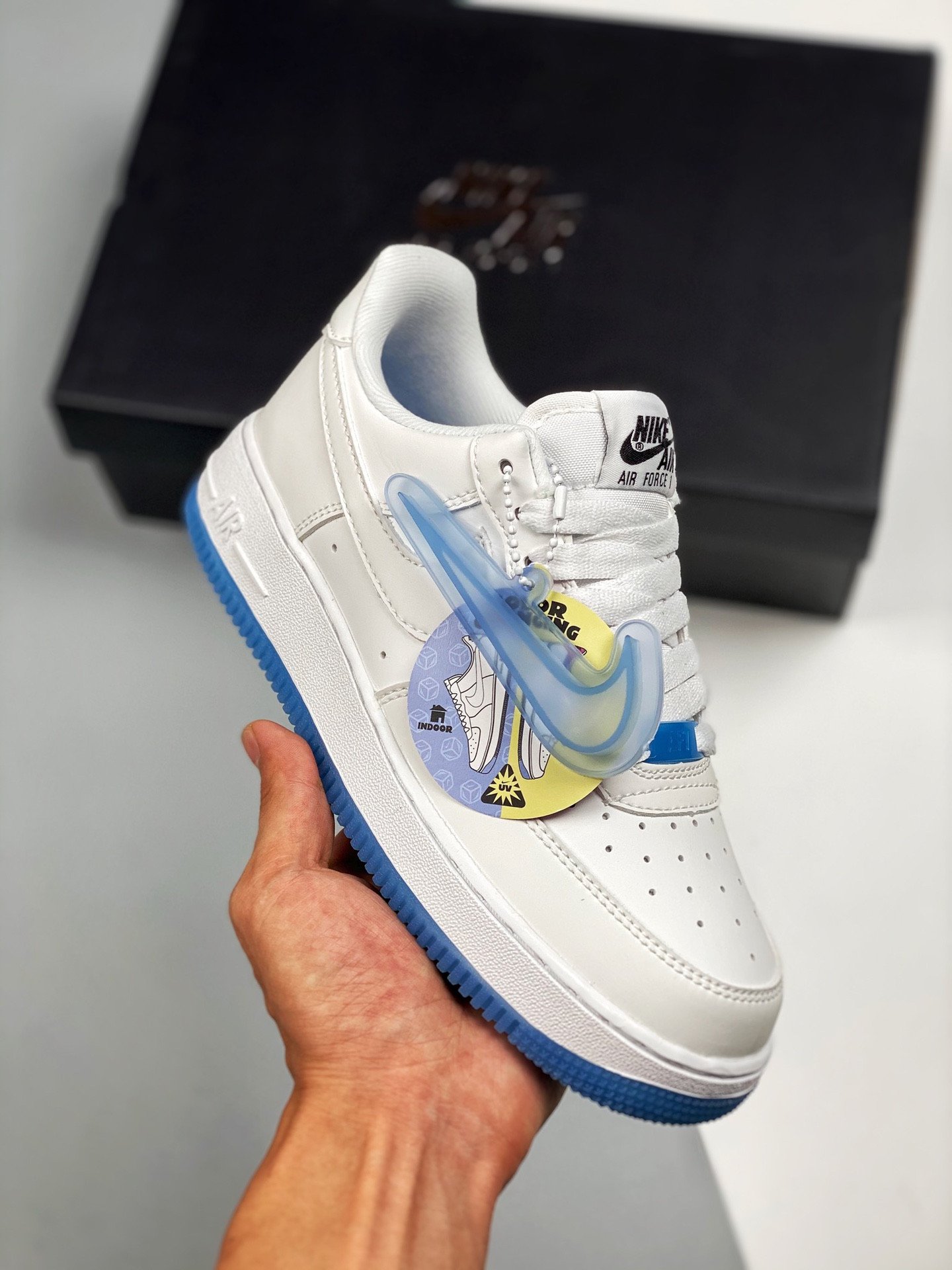 Nike Air Force 1 Low UV WhiteUniversity Blue-Black-White 5340238