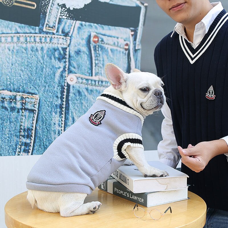 Pet Vest Sweater French Bulldog Corgi Supplies Autumn Winter Warm Dog Clothes Knitted Clothing Puppy Chihuahua Yorkie Coat alx