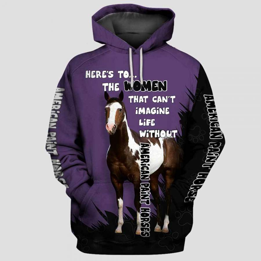 AMERICAN PAINT HORSE The Women 3D Hoodie Full Printing