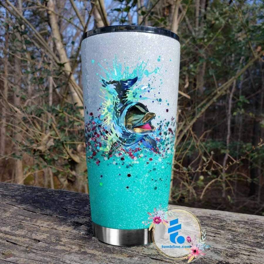 Dolphins Thankful   Insulated Stainless Steel Tumbler Cup