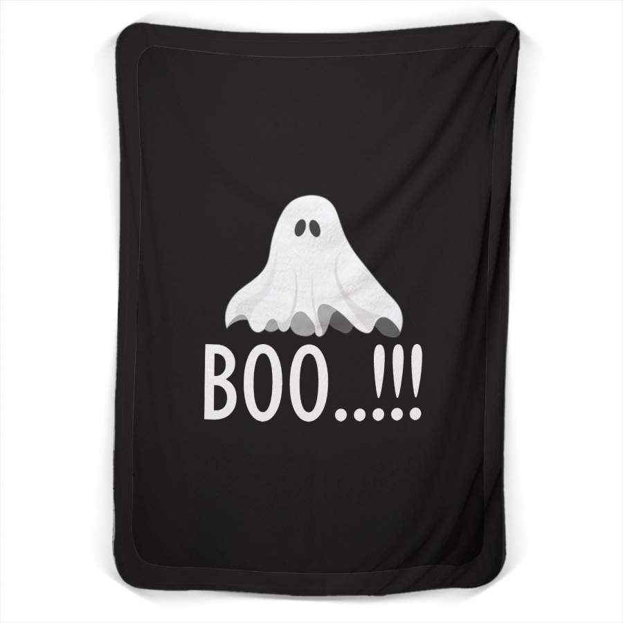 Boo Halloween Fleece Blanket