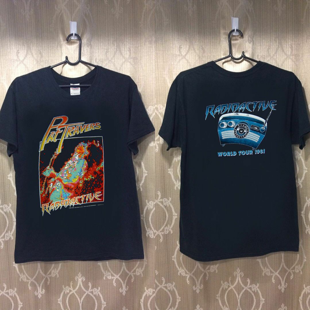 Vintage Rare Concert Pat Travers 81 T Shirt Gildan Reprint