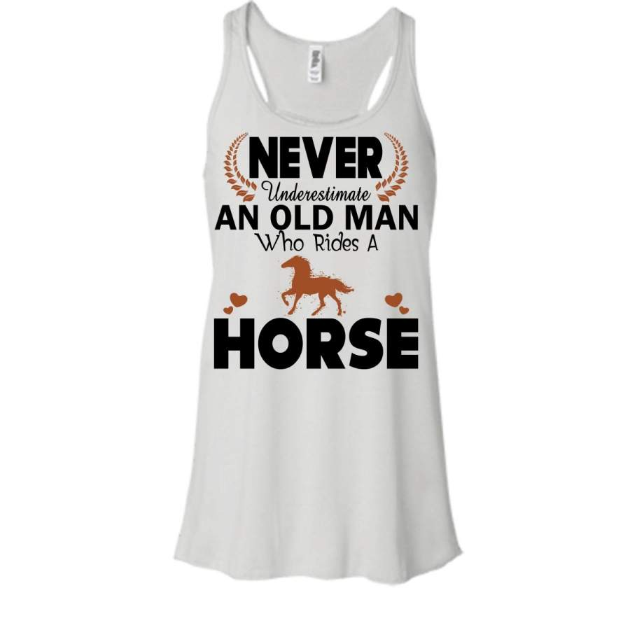Never Underestimate An Old Man Who Rides A Horse Shirt, Ride Shirt