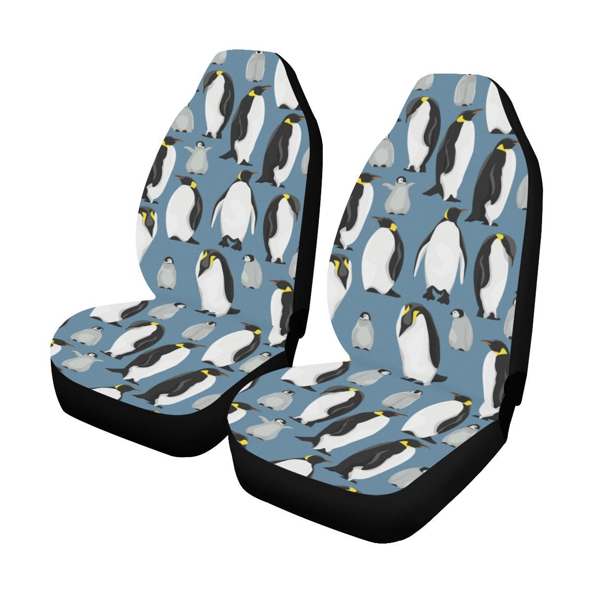 Penguin Pattern Print Design A03 Universal Fit Car Seat Covers