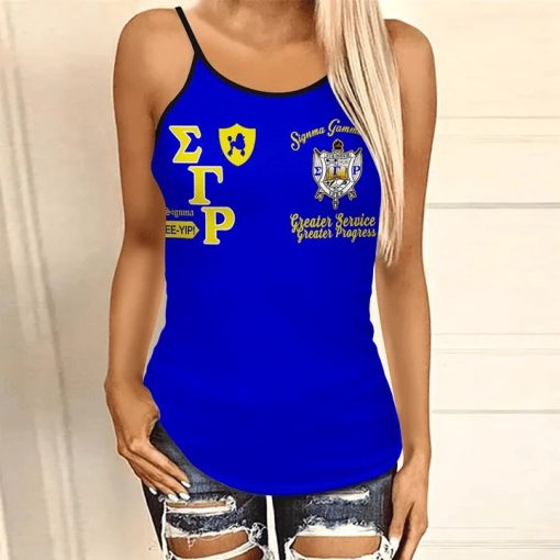 Indianapolis Sigma Gamma Rho Criss-Cross Tank Top