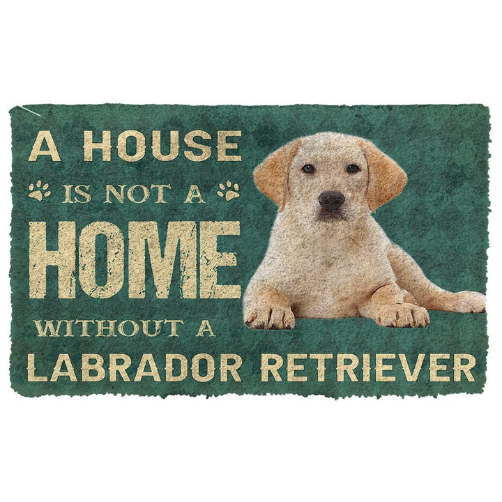 Waybackapparel A House Is Not A Home Labrador Retrievers Dog 3D Doormat