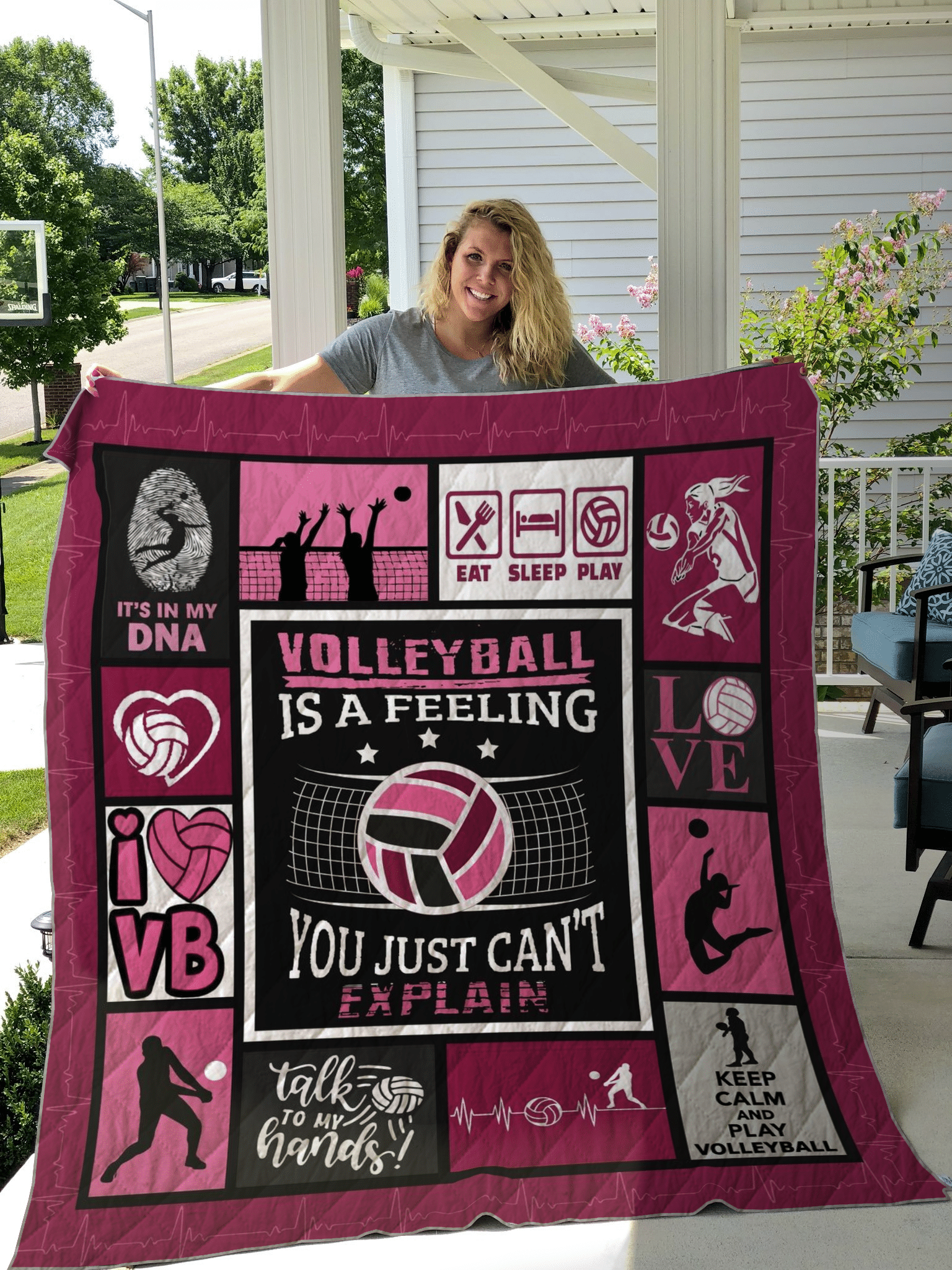 Volleyball CL15100409MDQ Quilt Blanket