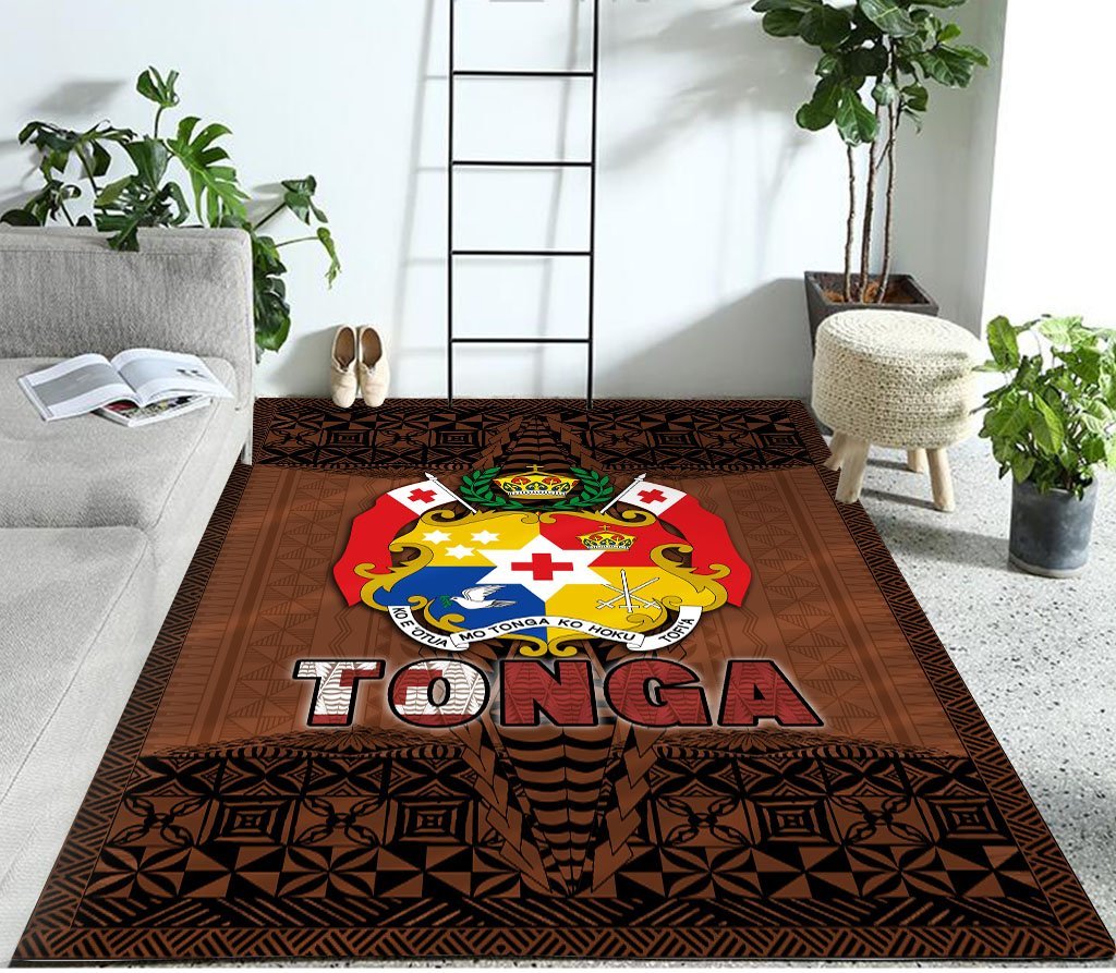 Tonga Pollynesian Brown Color Rug