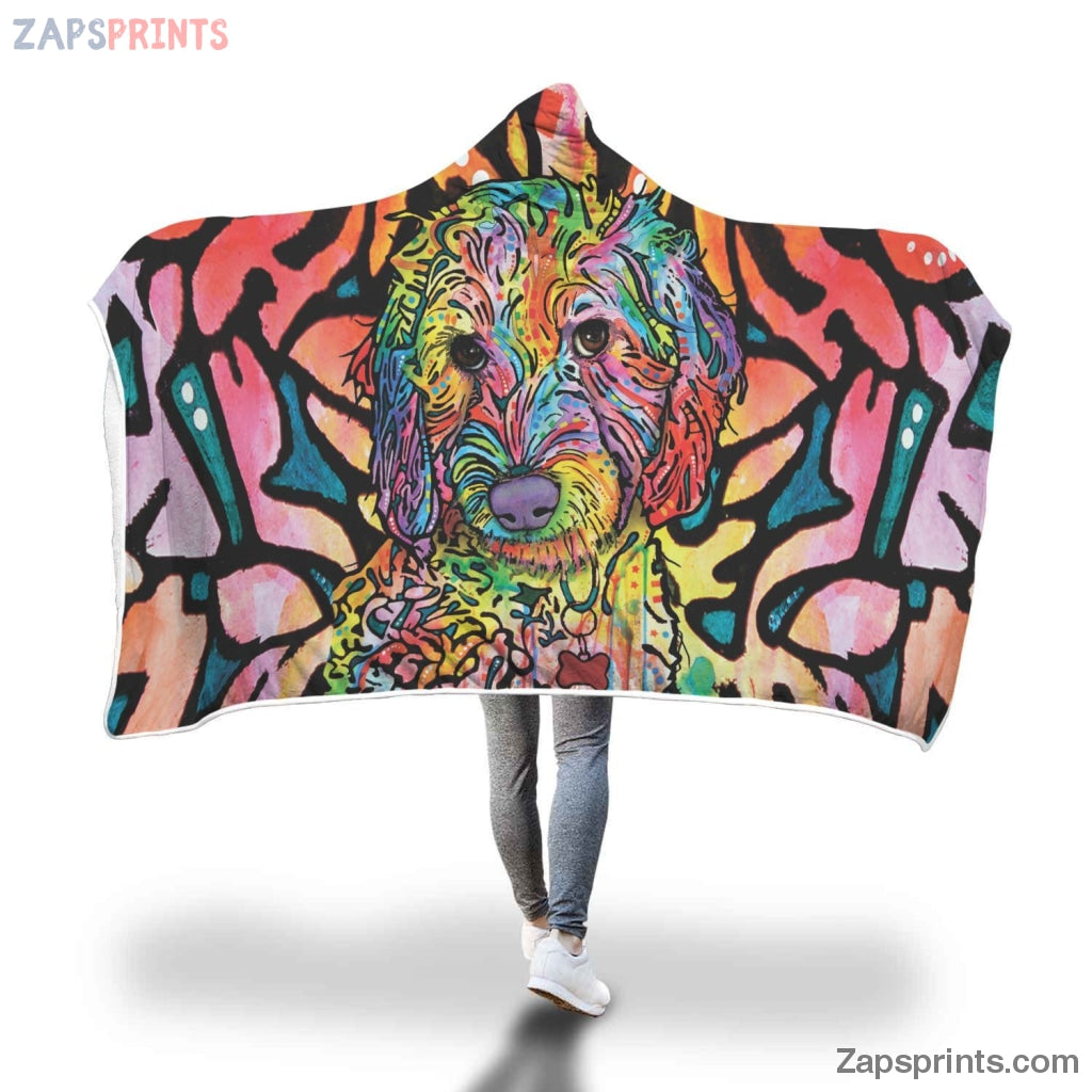 Labradoodle Design Hooded Blanket – Dean Russo Art