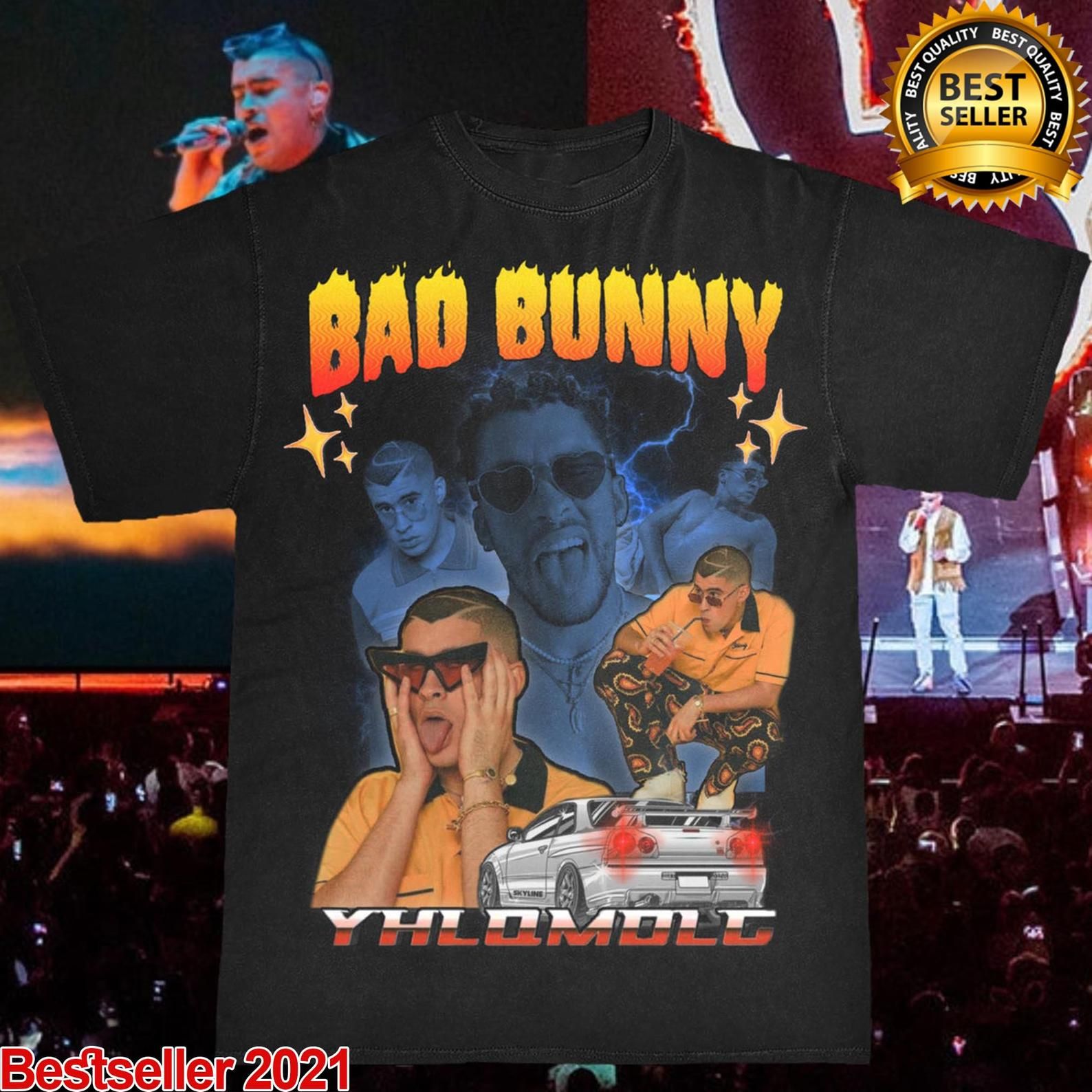 Bad Bunny T Shirt Vintage Bad Bunny Hooded Funny Birthday Vintage Gift For Rap Hip Hop Shirt