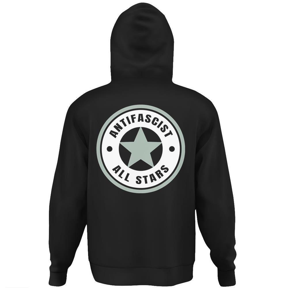 Anti-Fascist All Stars Antifascist Hoodie Print On Back