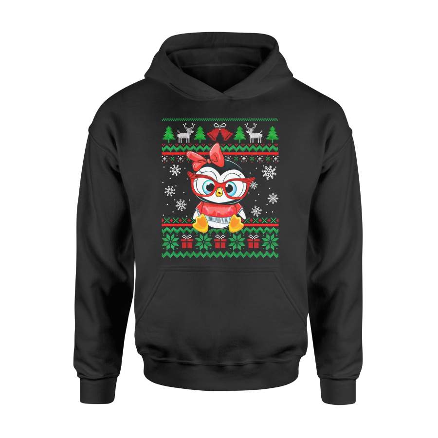 Christmas gift idea Penguin With Red Glasses Pajama T-Shirt – Standard Hoodie