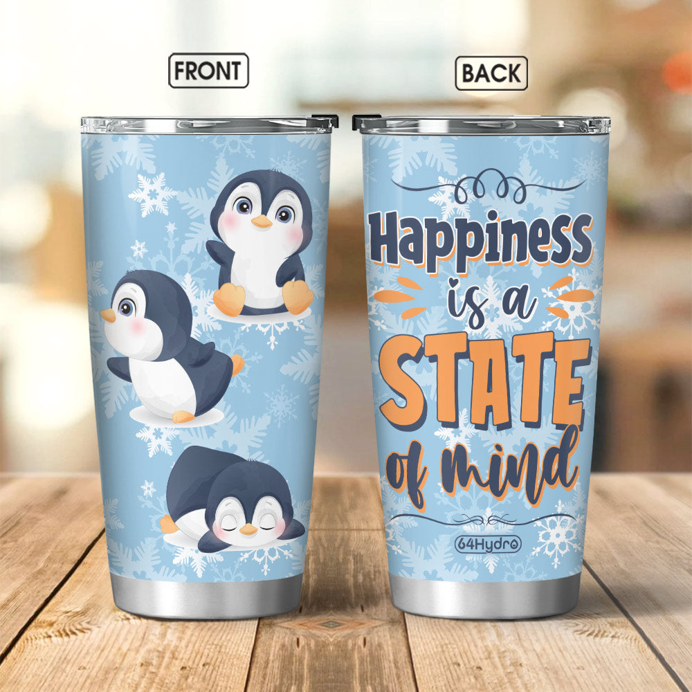 Penguin Happiness Is A State Of Mind Lhgb2804008Y Stainless Steel Tumbler